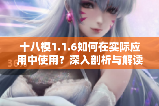 十八模1.1.6如何在實際應用中使用？深入剖析與解讀
